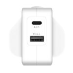 Carregador AC Macally 24W com 2 Portas (USB + USB-C)