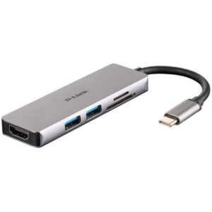 Hub D-Link Type-C 2 Portas USB3.0 + Multiportas