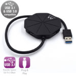 Hub USB Ewent EW1138 4 Portas 3.1 Gen 1 USB 3.0