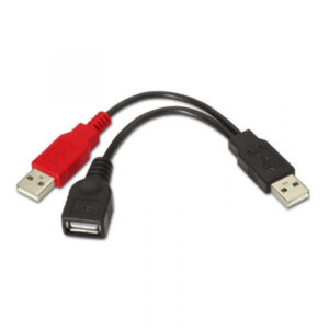 Cabo USB Dual Nanocable USB A Macho e USB A Fêmea