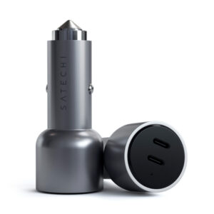Carregador de Isqueiro Satechi Dual USB-C PD 40W Cinzento Sideral