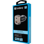 Carregador de Isqueiro Sandberg 1xQC3.0 1xUSBC 24W