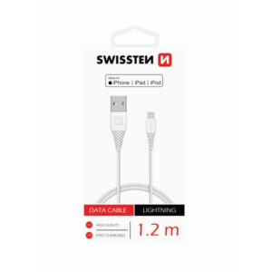 Cabo Lightning 1.2m SWISSTEN Branco
