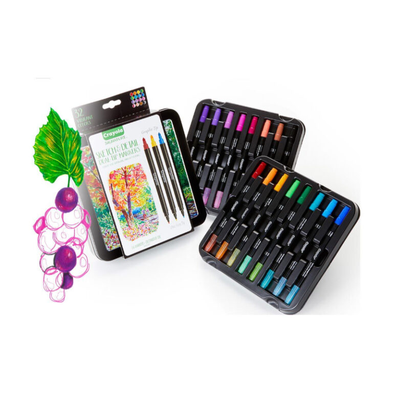 Crayola - Marcadores Dupla-Ponta Signature Sketch&Detail 16x