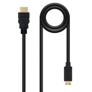 Cabo de Vídeo Nanocable HDMI - Mini HDMI 1.8m (Preto)