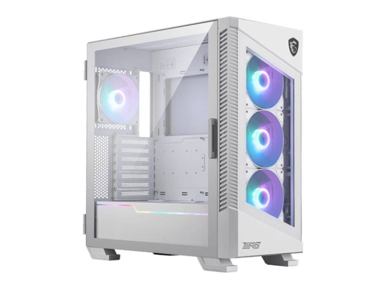 Caixa ATX MSI MPG Velox 100R White 2X USB 3.2 RGB