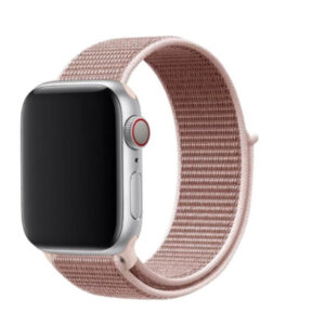 Bracelete Nylon Velcro Swissten para Apple Watch 42-49mm (Rosa dourado)