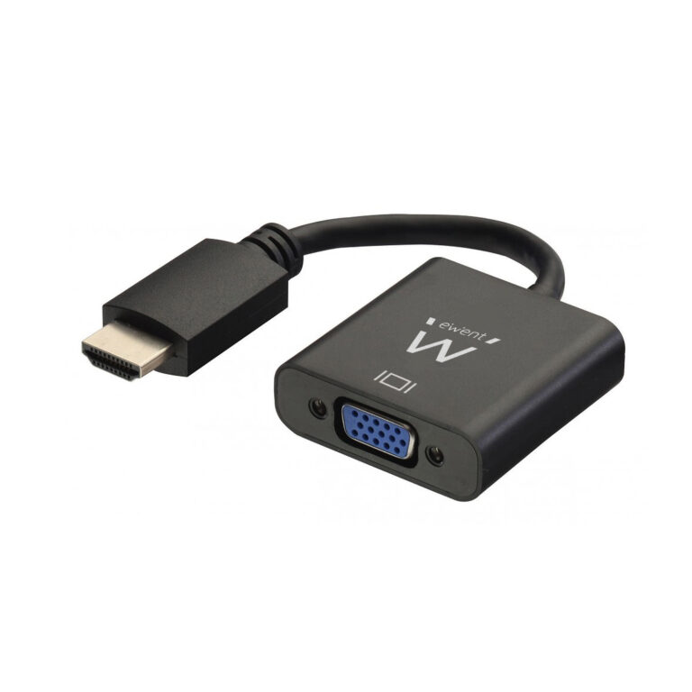Adaptador Ewent EW9864 HDMI para VGA com Áudio 15cm Preto