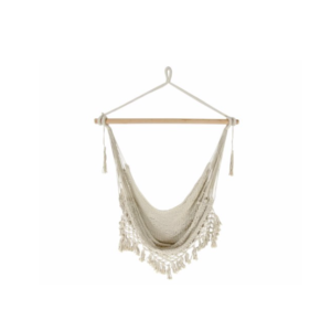 Cadeira de Baloiço Macrame Creme 100X130CM