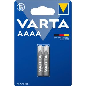 Varta Pilha de alcalina AAAA, embalagem de 2 unidades, cinzento