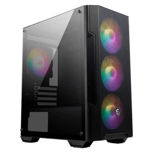 Caixa Micro-ATX MSI MAG Forge M100A RGB Preta