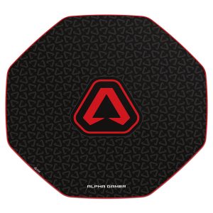 Tapete de Cadeira Alpha Gamer Octan Icon Preto/Vermelho