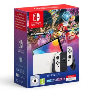 Consola Nintendo Switch OLED Branca + Mario Kart 8 Deluxe + 12 Meses Nintendo Switch Online
