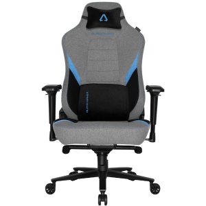 Cadeira Gaming Alpha Gamer Phenix Fabric Preta/Cinza/Azul