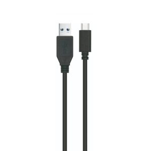 Cabo USB-A p/ USB-C Ewent EC1056 USB 3.2 Gen1 5Gbps 3A 60W 1.8m Preto