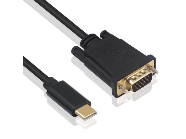 Cabo Ewent EC1052 USB Type-C para VGA 1080p Preto