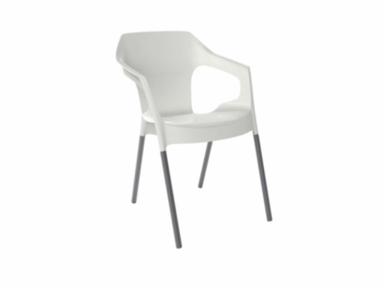 Cadeira de Plástico Monaco Branca 55X60X78cm