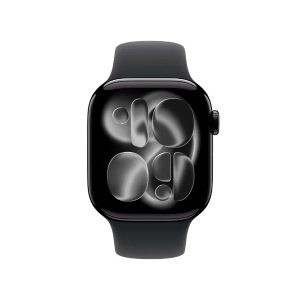 Apple Watch Series 11 GPS + Cellular 46mm Alumínio Preto Brilhante c/ Bracelete Desportiva Preta - S/M