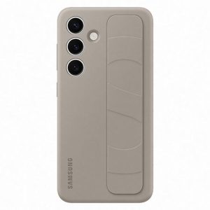 Capa de Silicone com Fita Samsung para Galaxy S24 - Cinzento