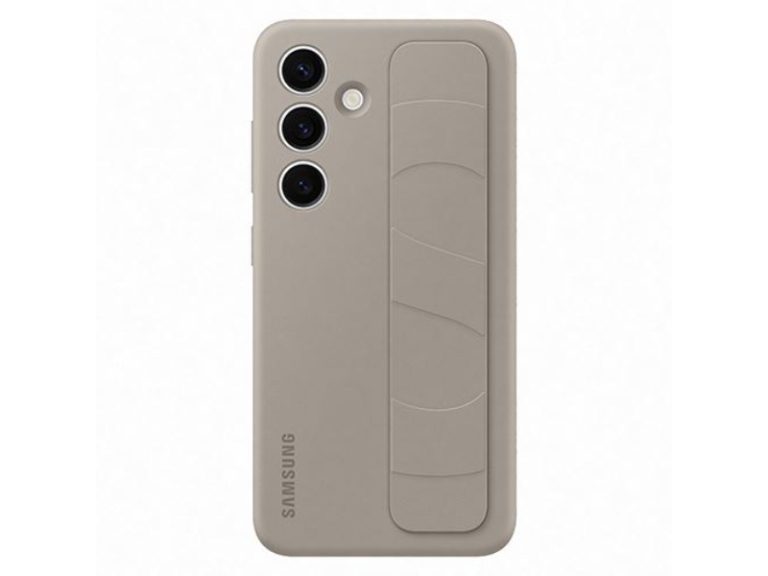 Capa de Silicone com Fita Samsung para Galaxy S24 - Cinzento