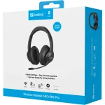 caixa-- headset bluetooth 5.3 bluetrum anc -23db 60-600hz enc microfone 3 microfones driver 40mm 117db 30h 20h 600mah usb-c 200g carbono